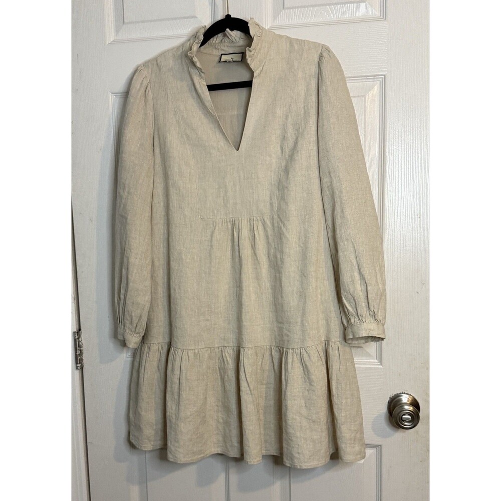 Tuckernuck Cream Ruffle Mini Dress - Picture 3 of 11